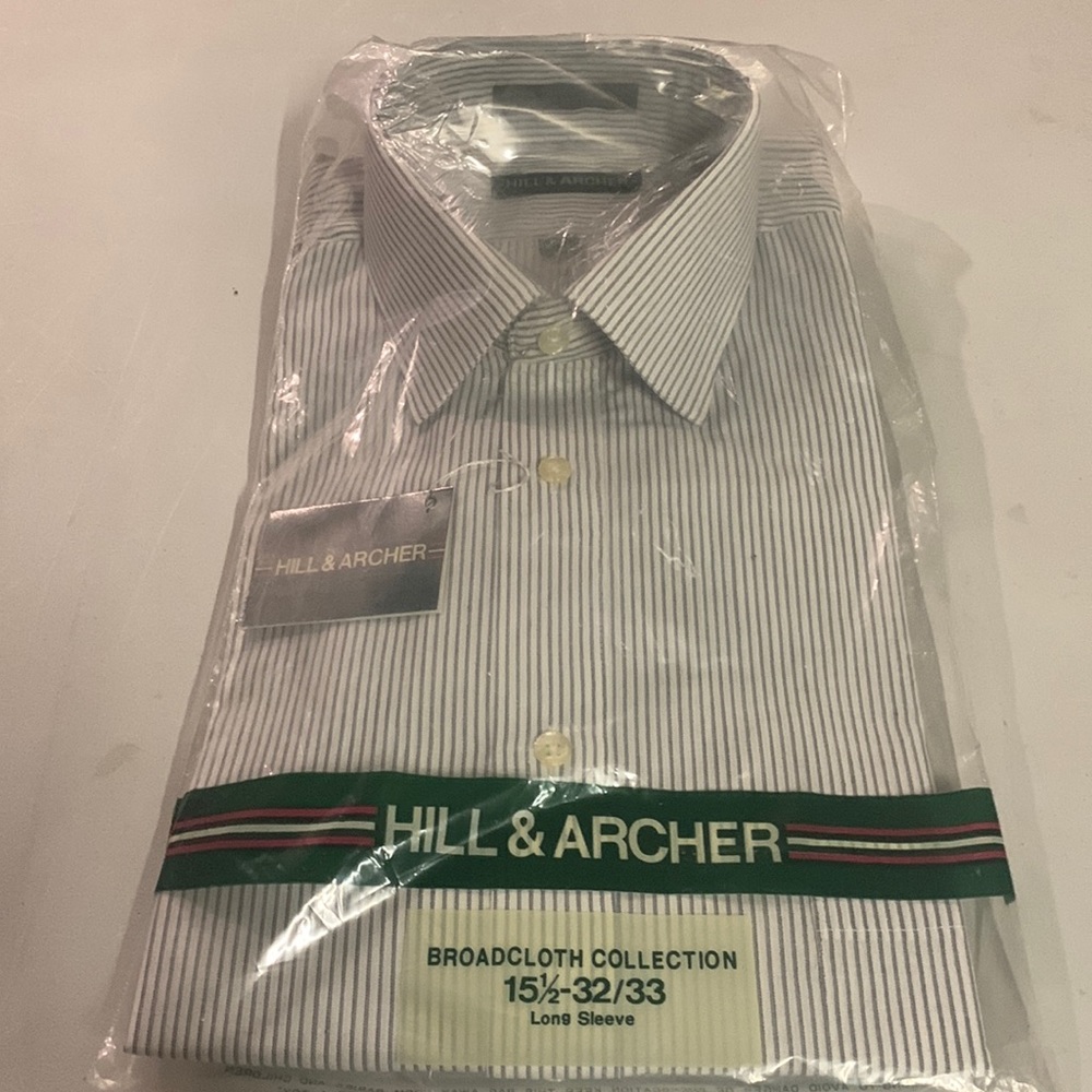 Vintage Hulen archer pinstripe shirt, long sleeve